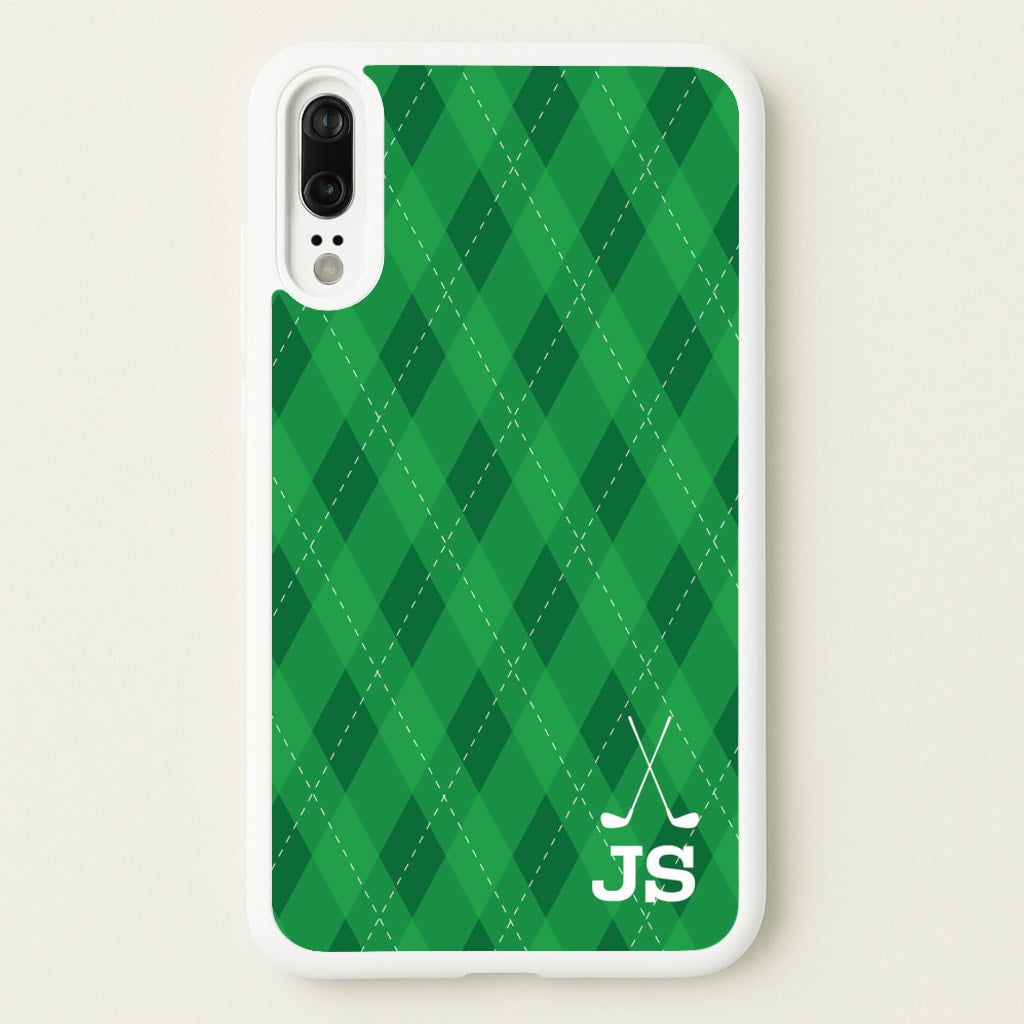 Personalised Golf Pattern - Golf Phone Case for Huawei P20