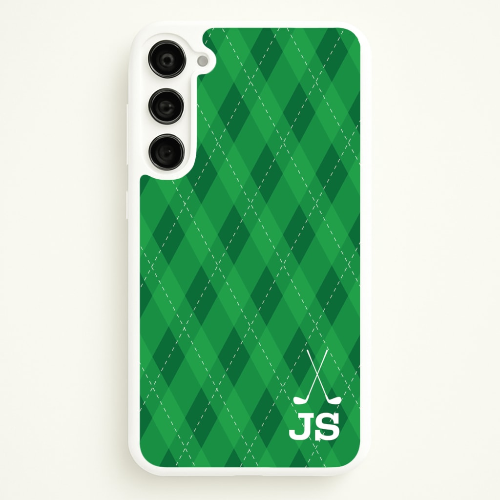Personalised Golf Pattern - Golf Phone Case for Galaxy S23 Plus