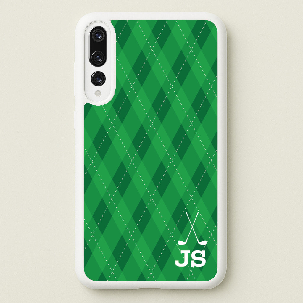 Personalised Golf Pattern - Golf Phone Case for Huawei P20 Pro