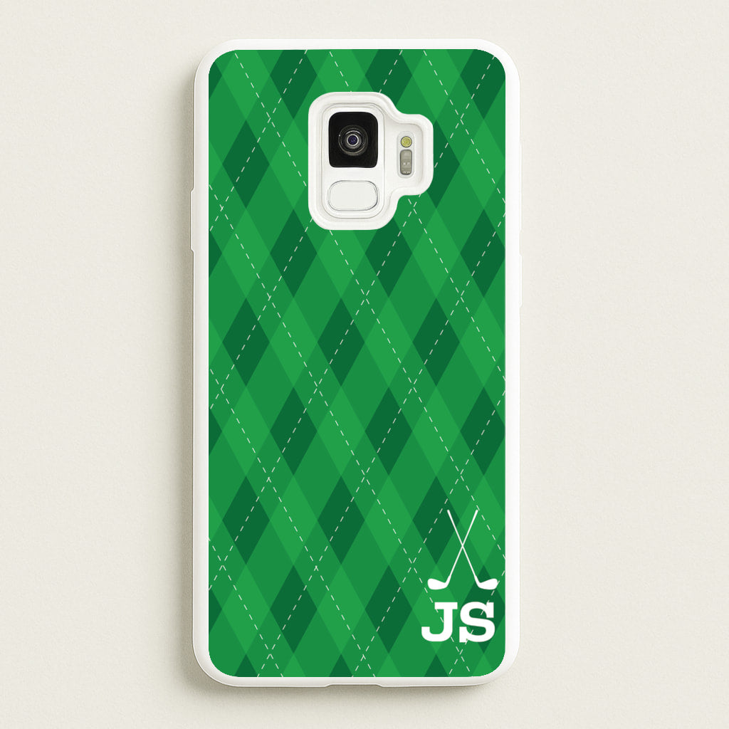 Personalised Golf Pattern - Golf Phone Case for Galaxy S9