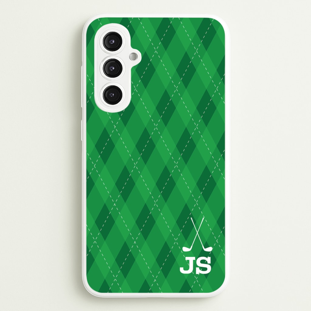 Personalised Golf Pattern - Golf Phone Case for Galaxy S23FE