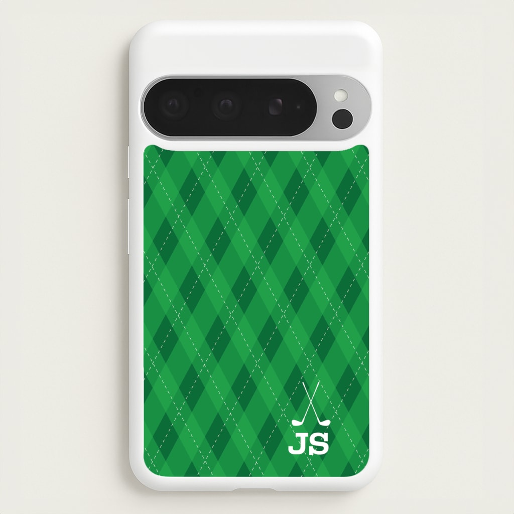 Personalised Golf Pattern - Golf Phone Case for Google Pixel 9 Pro XL