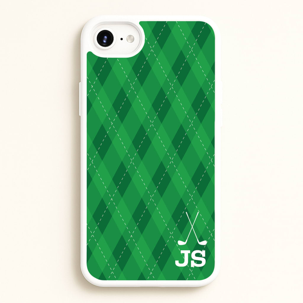 Personalised Golf Pattern - Golf Phone Case for iPhone 6 / 7 / 8 / SE