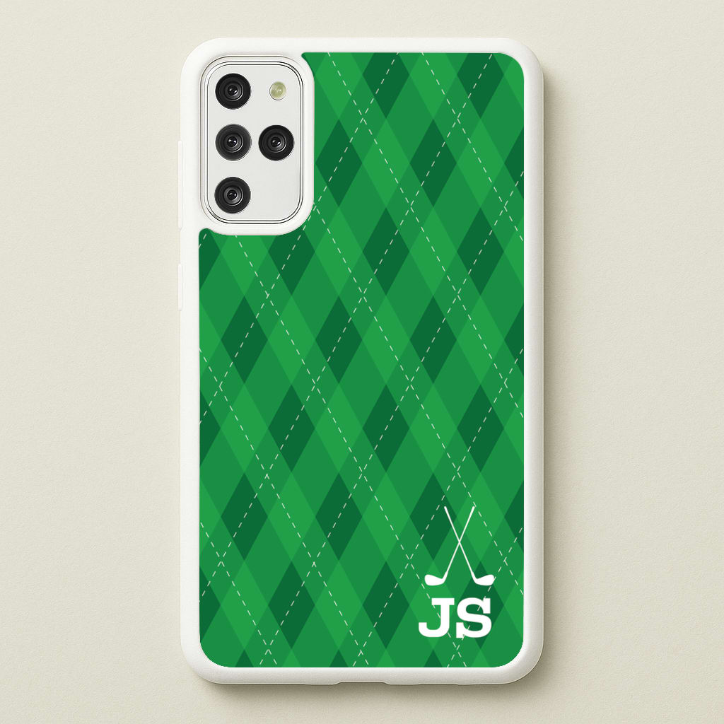 Personalised Golf Pattern - Golf Phone Case for Galaxy S20 Plus