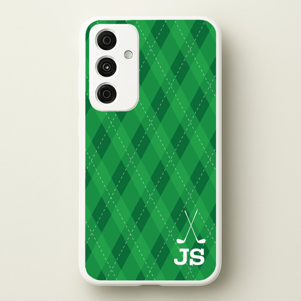 Personalised Golf Pattern - Golf Phone Case for Galaxy A55