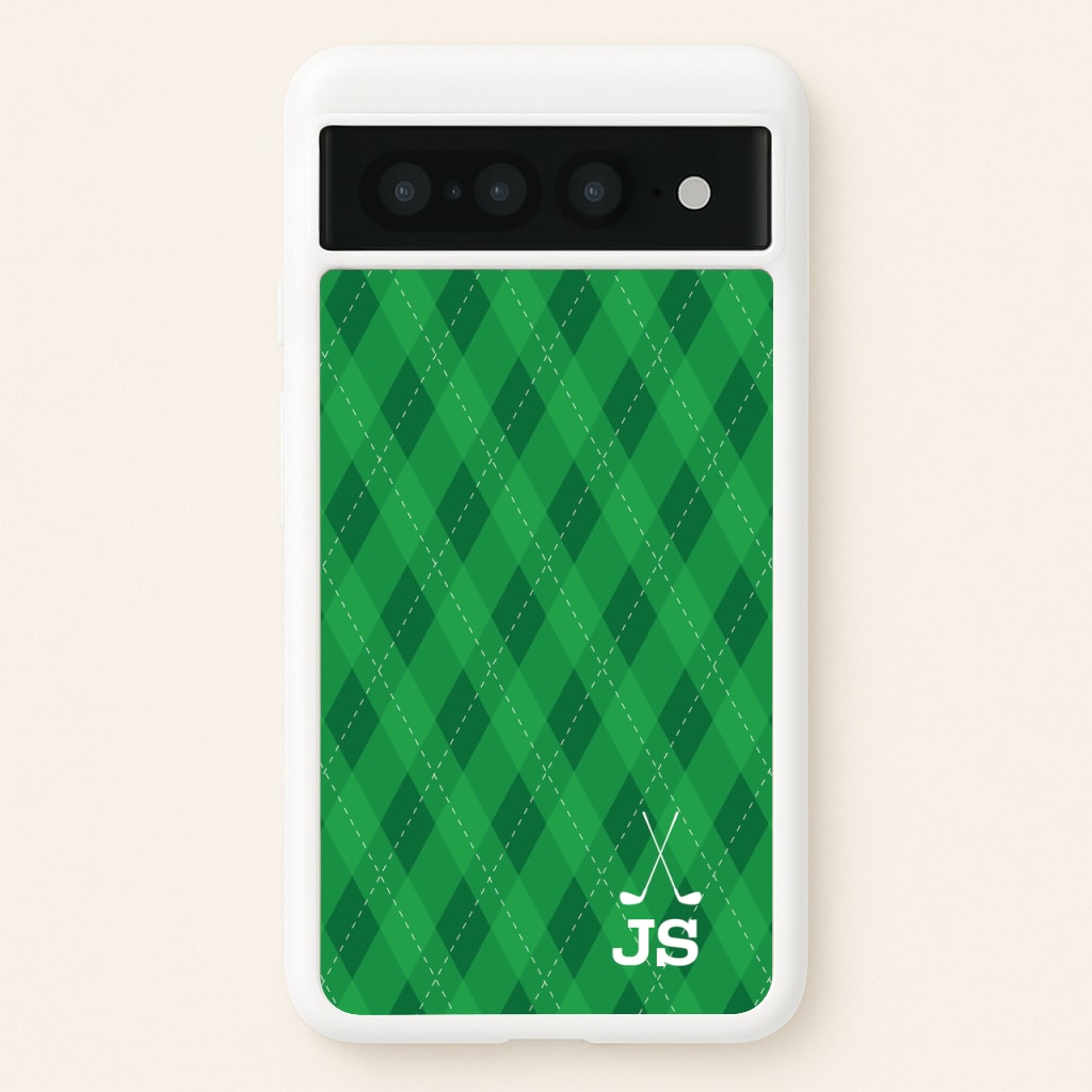 Personalised Golf Pattern - Golf Phone Case for Google Pixel 7 Pro
