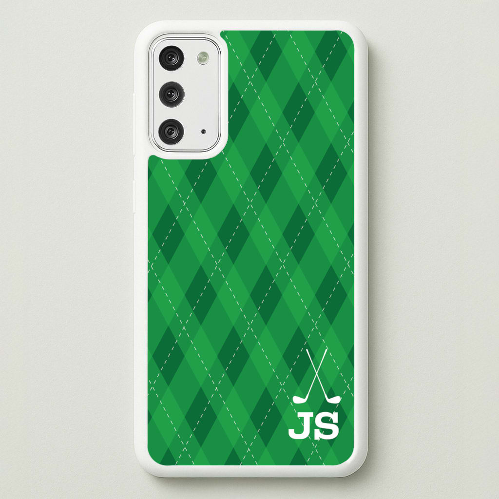Personalised Golf Pattern - Golf Phone Case for Galaxy Note 20