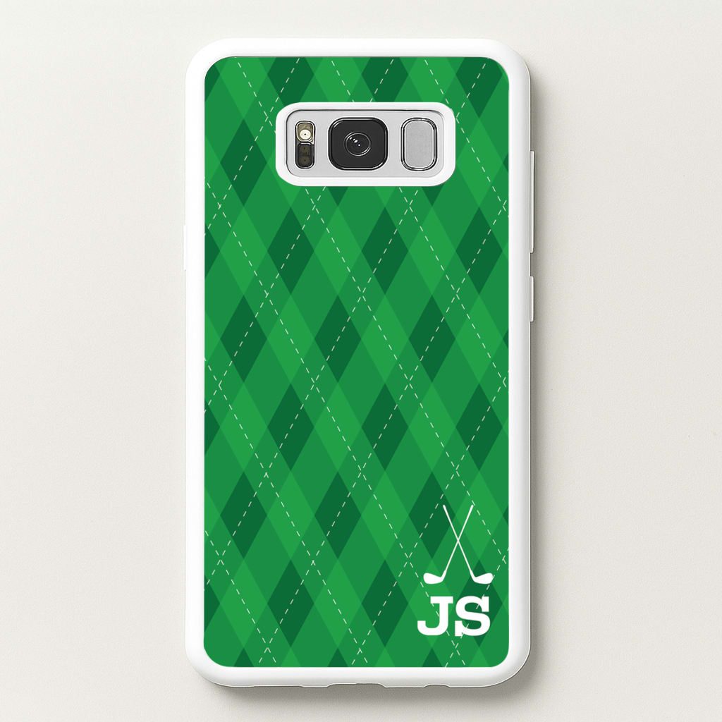 Personalised Golf Pattern - Golf Phone Case for Galaxy S8 Plus