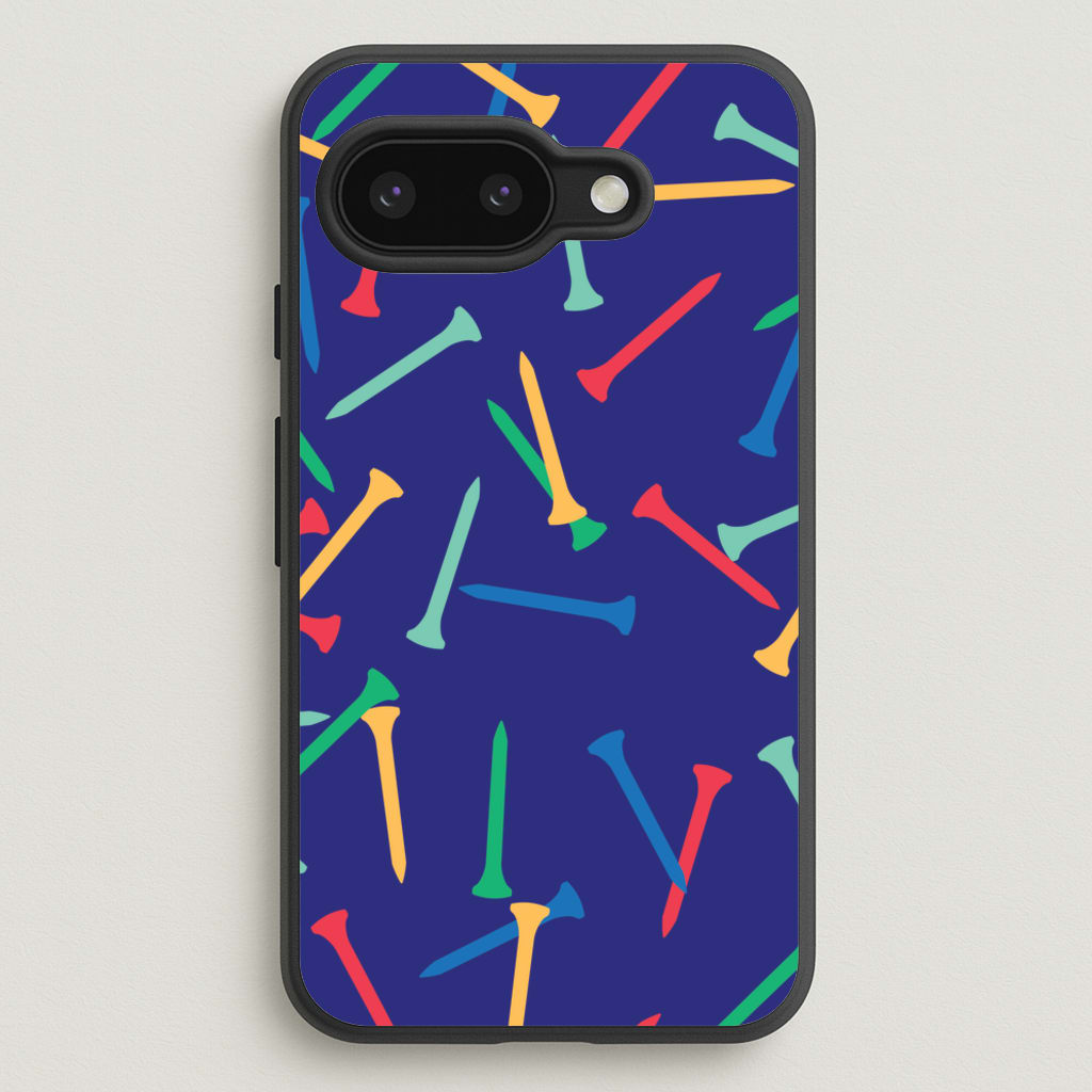 Golf Tees Pattern - Golf Phone Case for Google Pixel 9a
