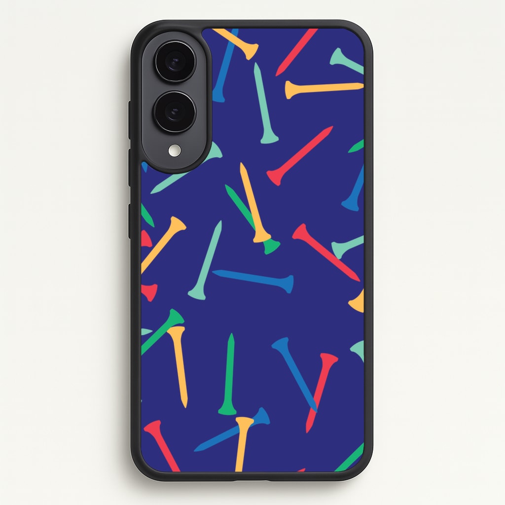 Golf Tees Pattern - Golf Phone Case for Galaxy S25 Edge