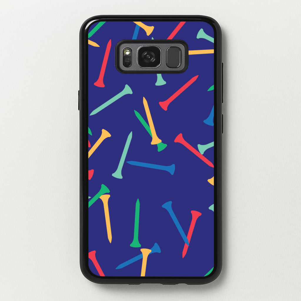 Golf Tees Pattern - Golf Phone Case for Galaxy S8 Plus
