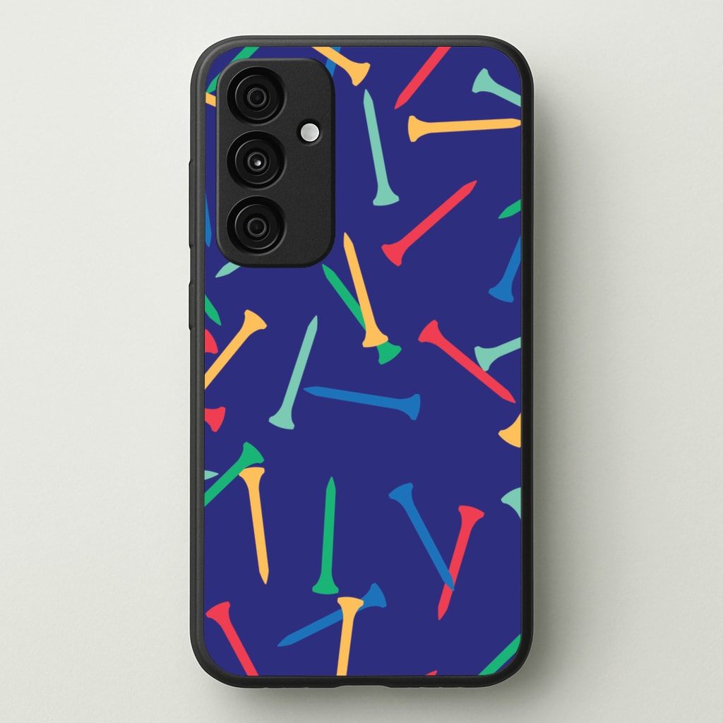 Golf Tees Pattern - Golf Phone Case for Galaxy A35