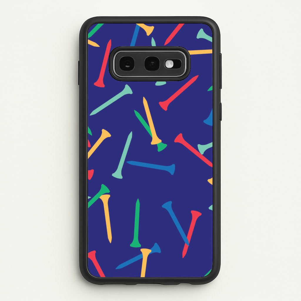 Golf Tees Pattern - Golf Phone Case for Galaxy S10e
