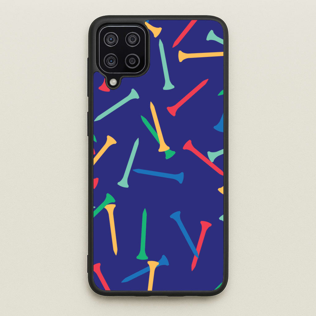 Golf Tees Pattern - Golf Phone Case for Galaxy A12