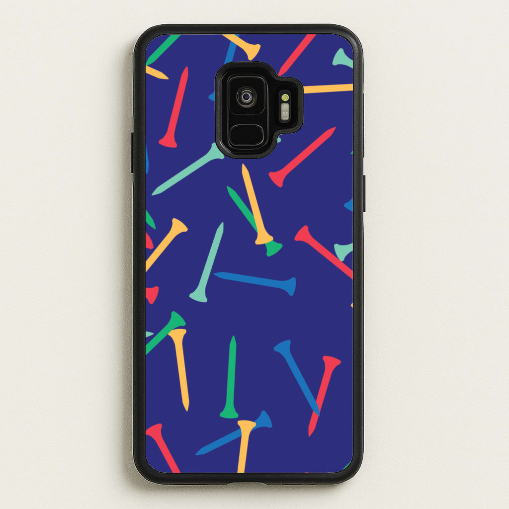 Golf Tees Pattern - Golf Phone Case for Galaxy S9