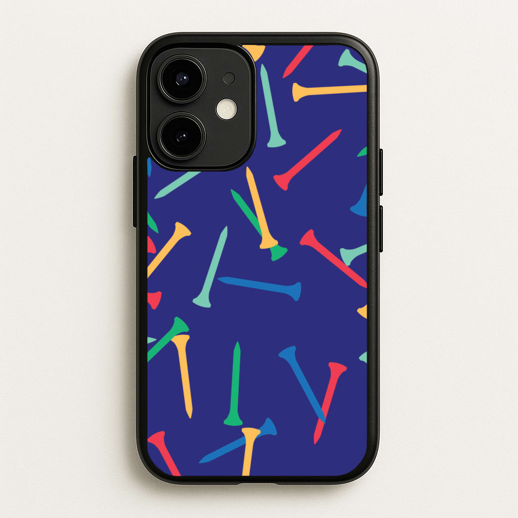 Golf Tees Pattern - Golf Phone Case for iPhone 12 Mini
