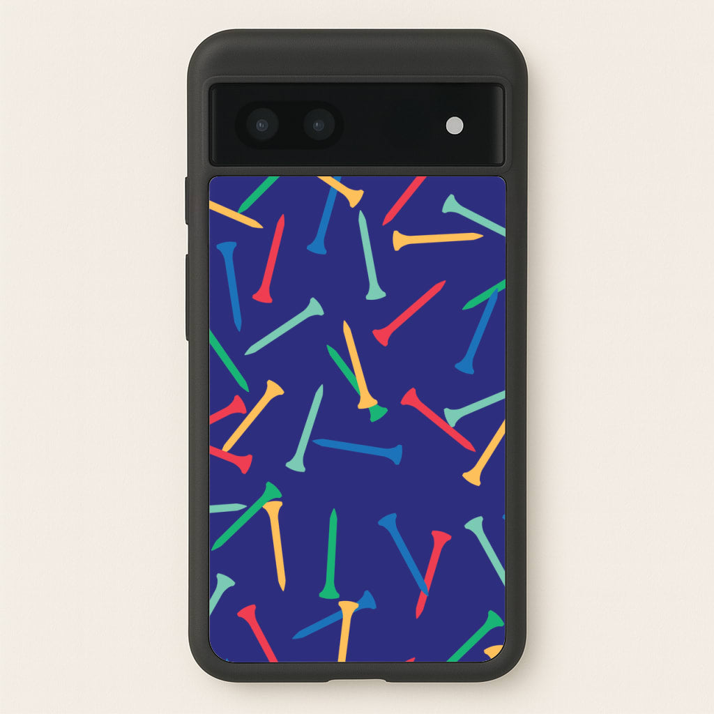 Golf Tees Pattern - Golf Phone Case for Google Pixel 6a