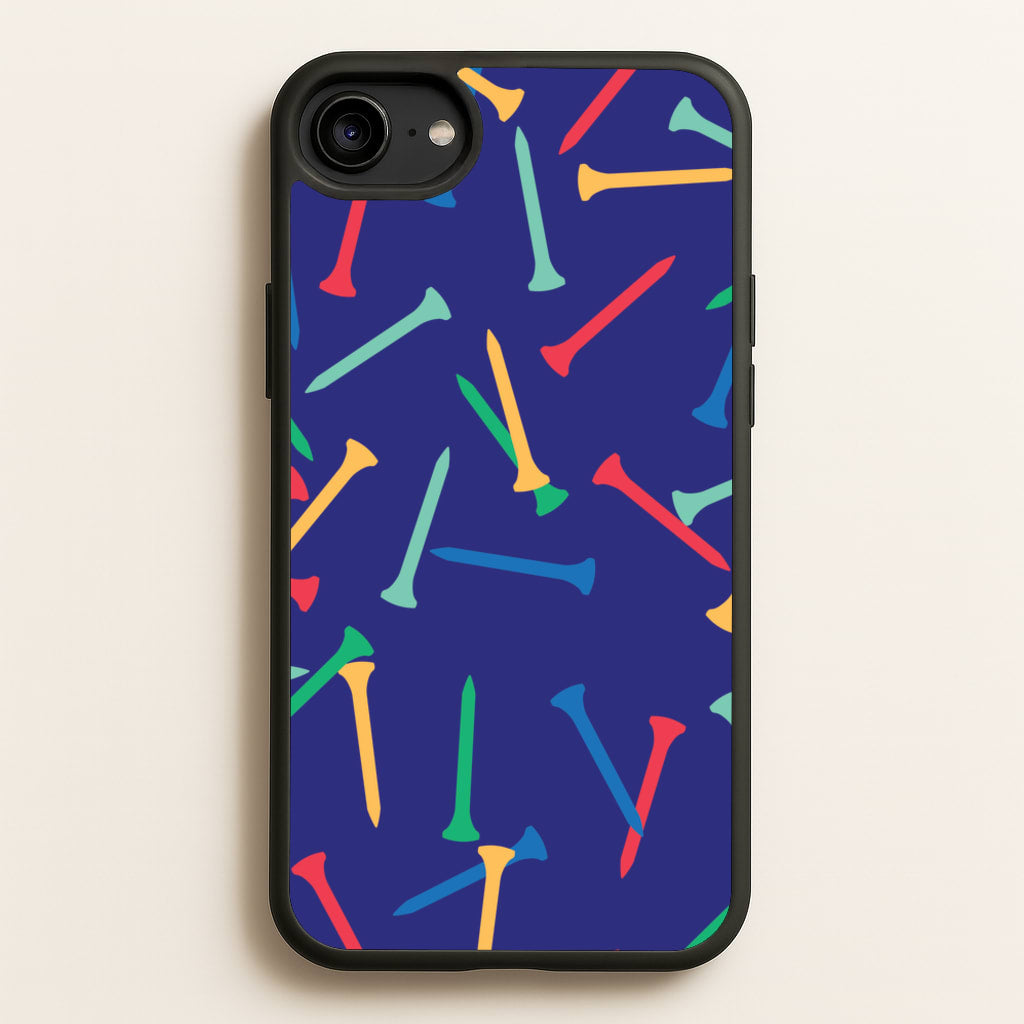 Golf Tees Pattern - Golf Phone Case for iPhone 6 / 7 / 8 / SE