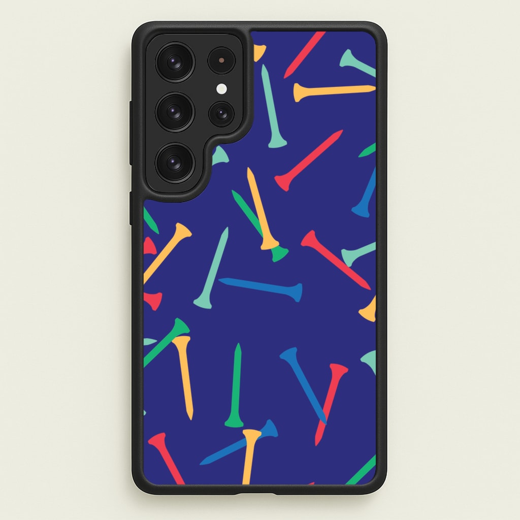 Golf Tees Pattern - Golf Phone Case for Galaxy S22 Ultra