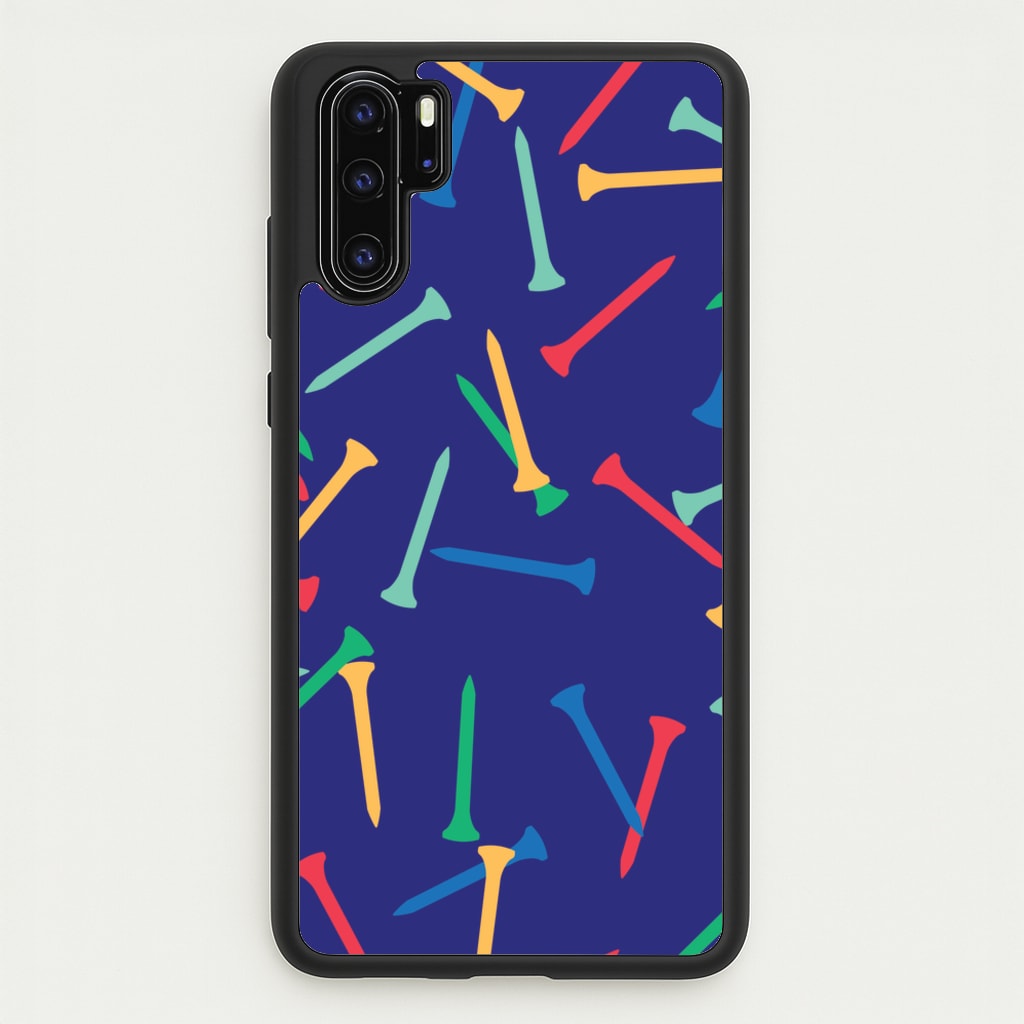 Golf Tees Pattern - Golf Phone Case for Huawei P30 Pro