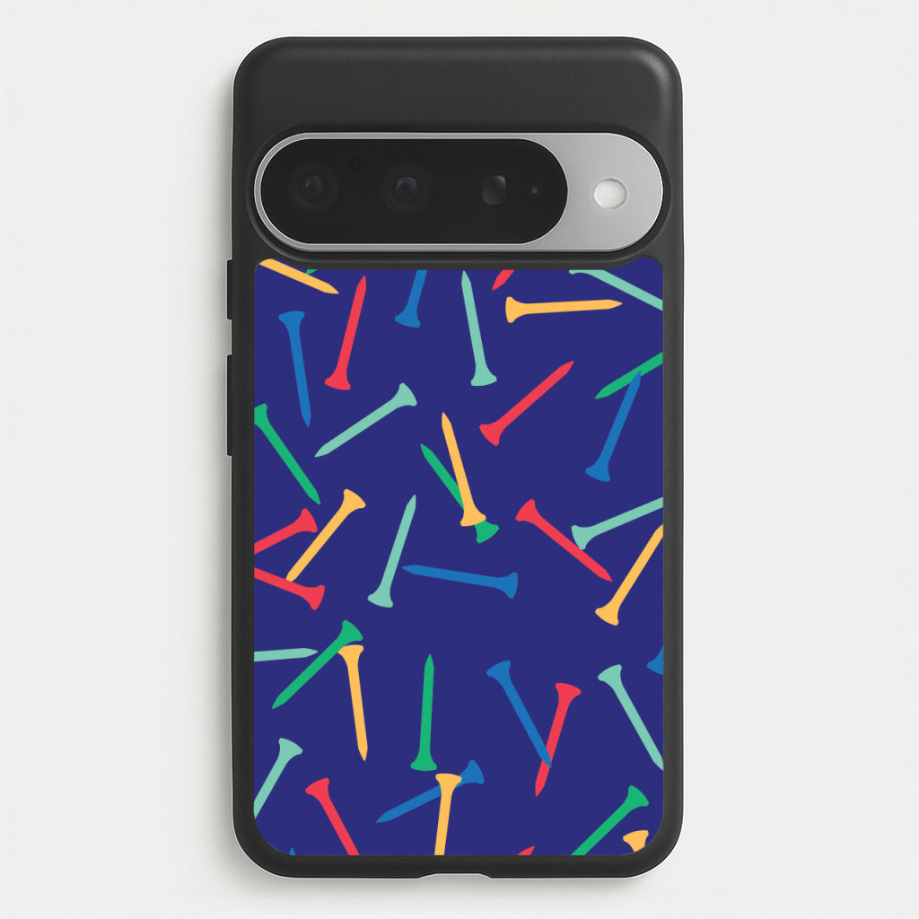 Golf Tees Pattern Phone Case for Google Pixel 10 Pro XL