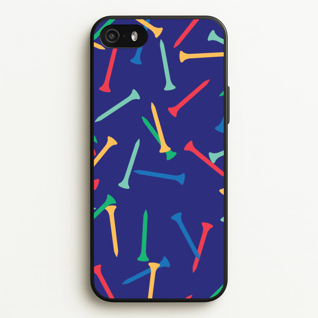 Golf Tees Pattern - Golf Phone Case for iPhone 5 / 5s / SE 2016