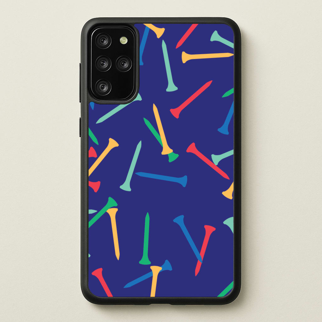 Golf Tees Pattern - Golf Phone Case for Galaxy S20 Plus