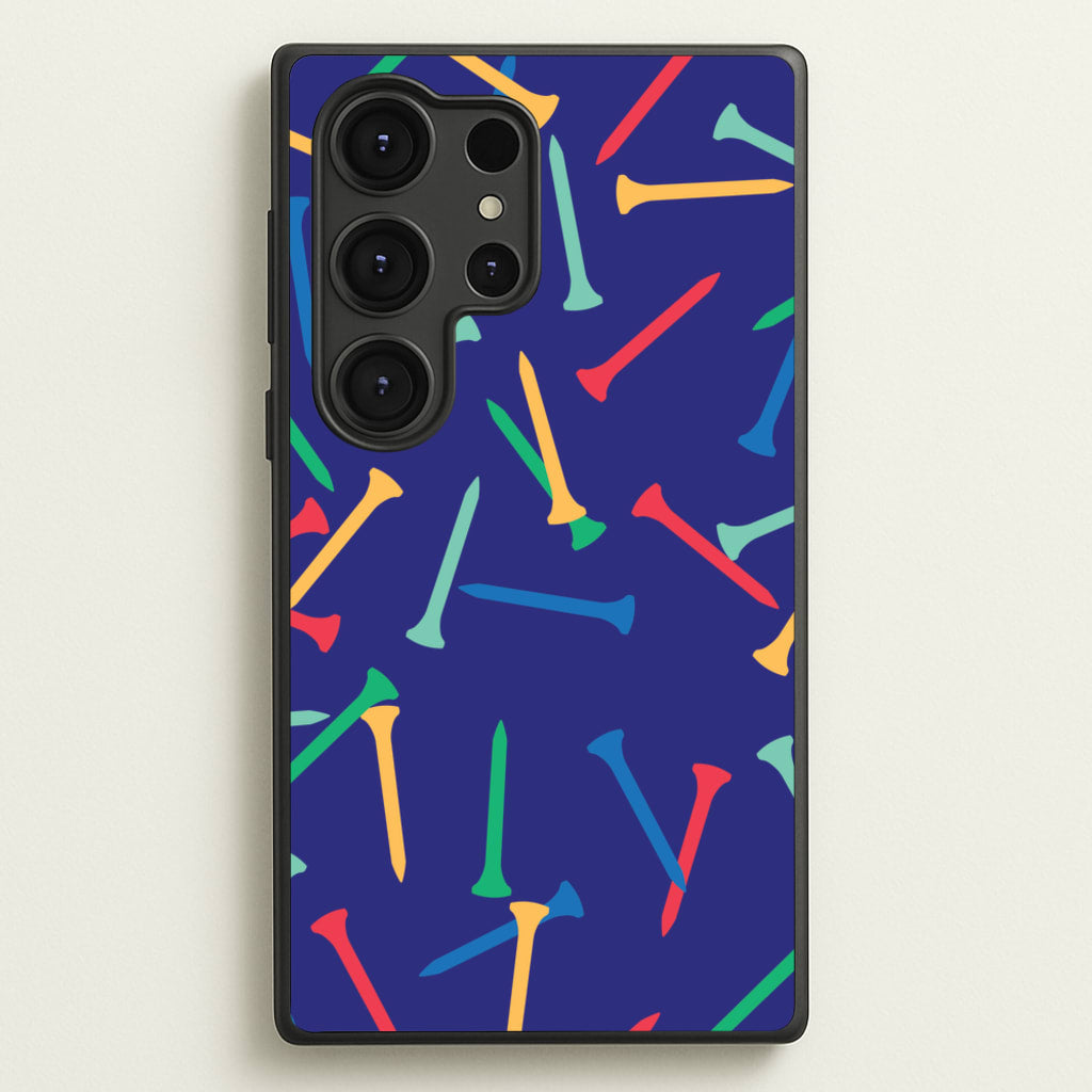 Golf Tees Pattern - Golf Phone Case for Galaxy S25 Ultra