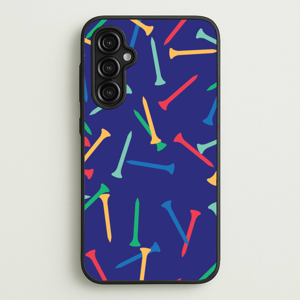 Golf Tees Pattern - Golf Phone Case for Galaxy A14