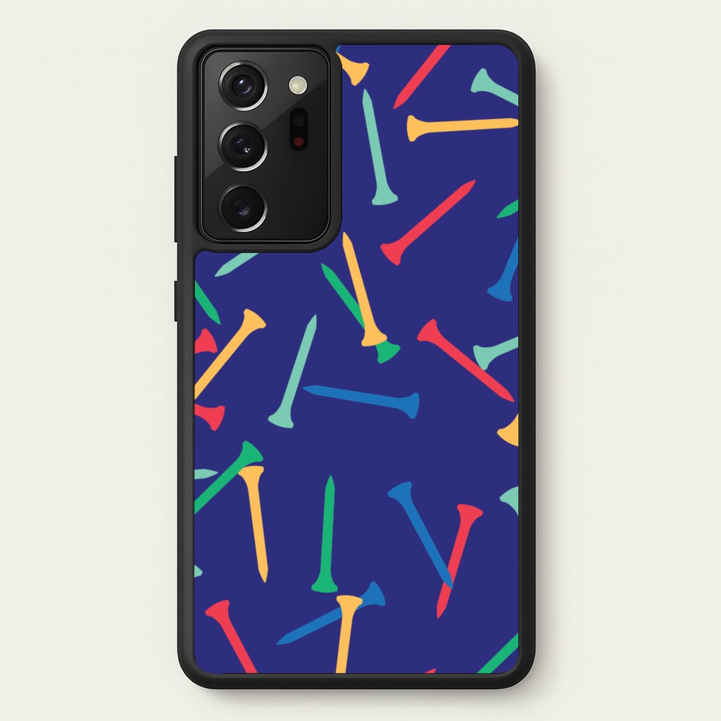 Golf Tees Pattern - Golf Phone Case for Galaxy Note 20 Ultra
