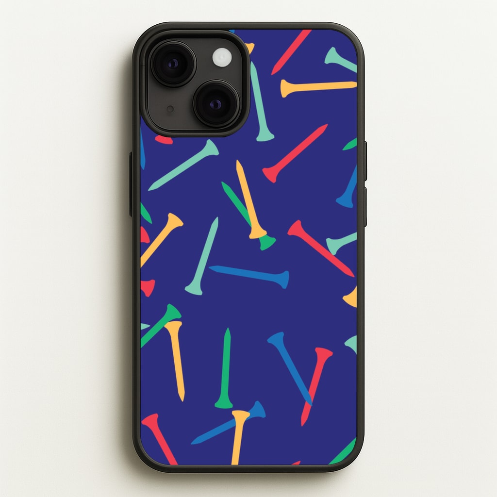 Golf Tees Pattern - Golf Phone Case for iPhone 13 Mini