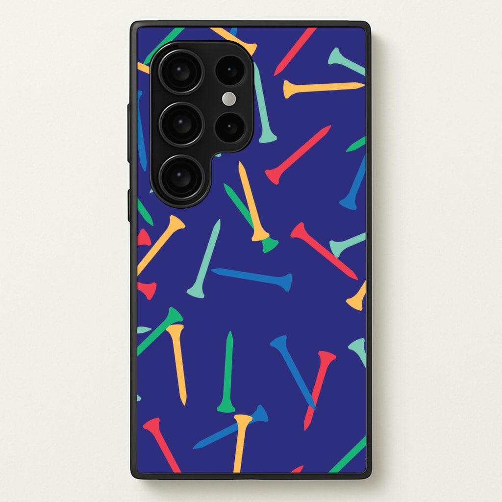Golf Tees Pattern - Golf Phone Case for Galaxy S24 Ultra