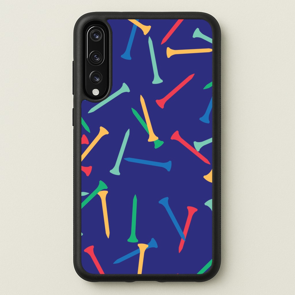 Golf Tees Pattern - Golf Phone Case for Huawei P20 Pro