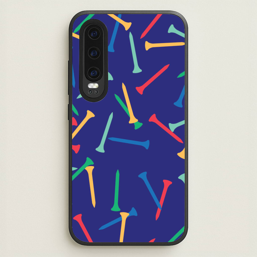 Golf Tees Pattern - Golf Phone Case for Huawei P30