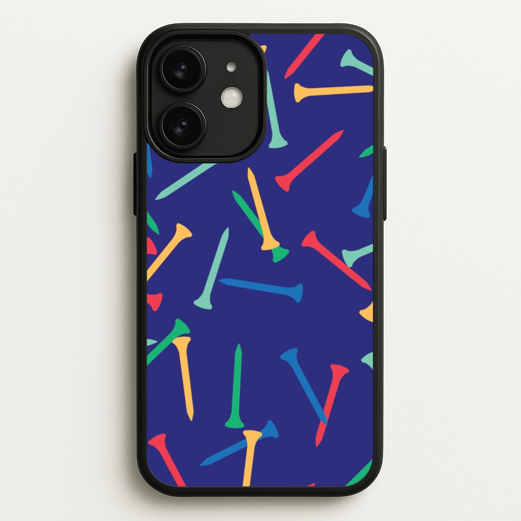 Golf Tees Pattern - Golf Phone Case for iPhone 11