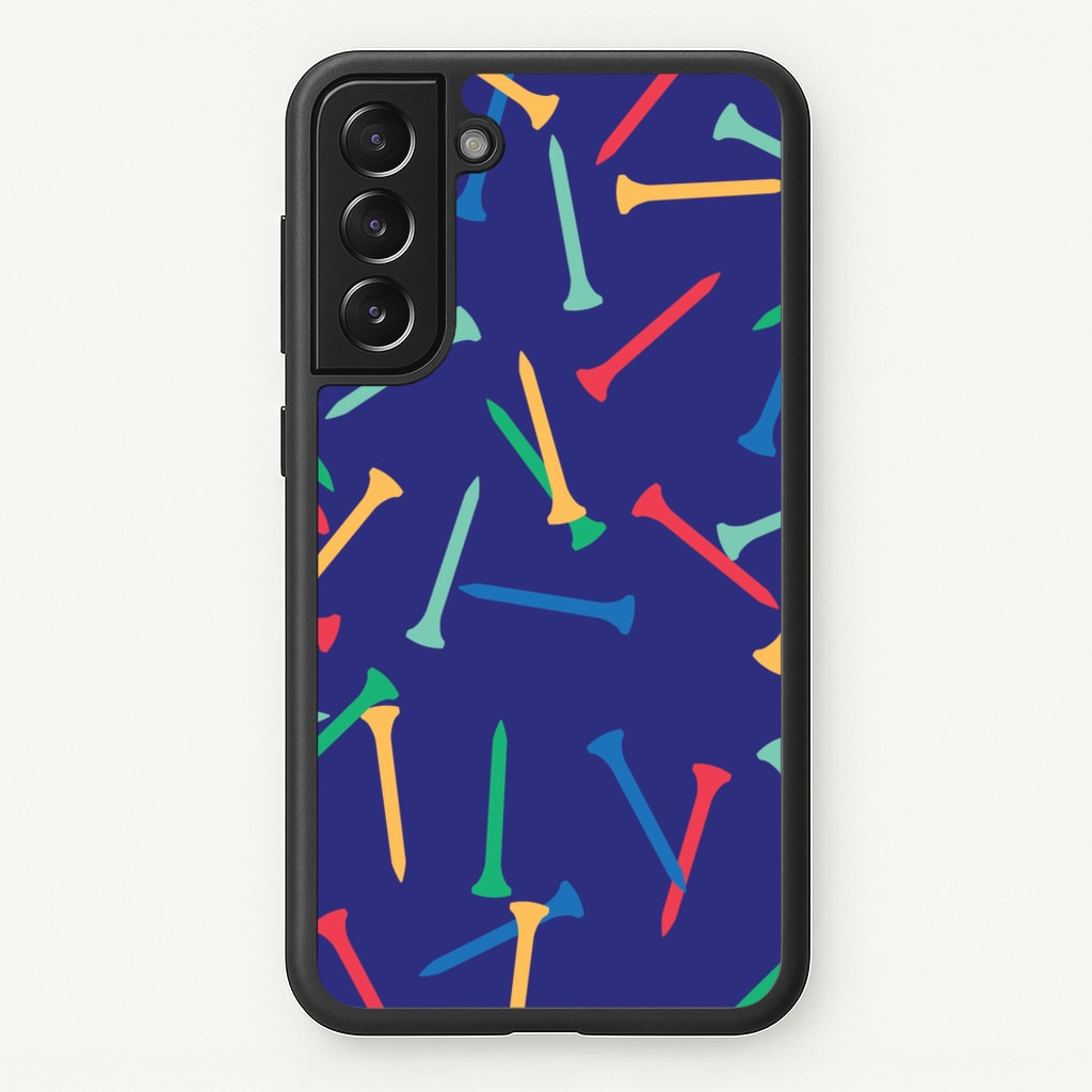 Golf Tees Pattern - Golf Phone Case for Galaxy S21 Plus