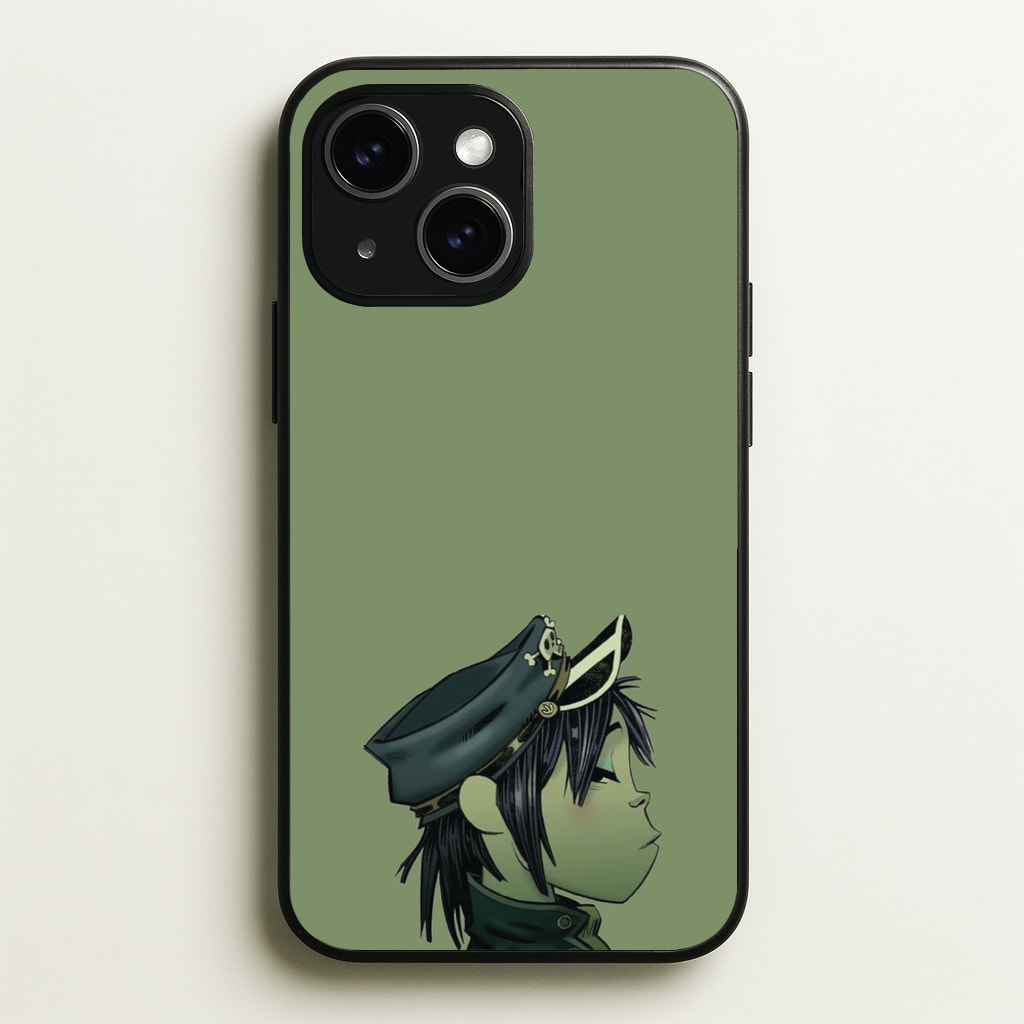 Green 2d - Gorillaz Phone Case for iPhone 15 Plus