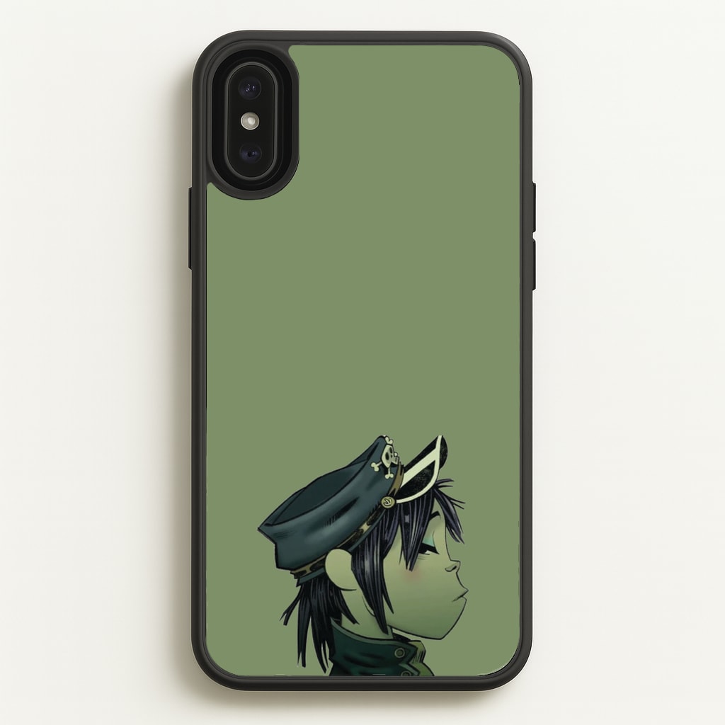 Green 2d - Gorillaz Phone Case for iPhone XS Max