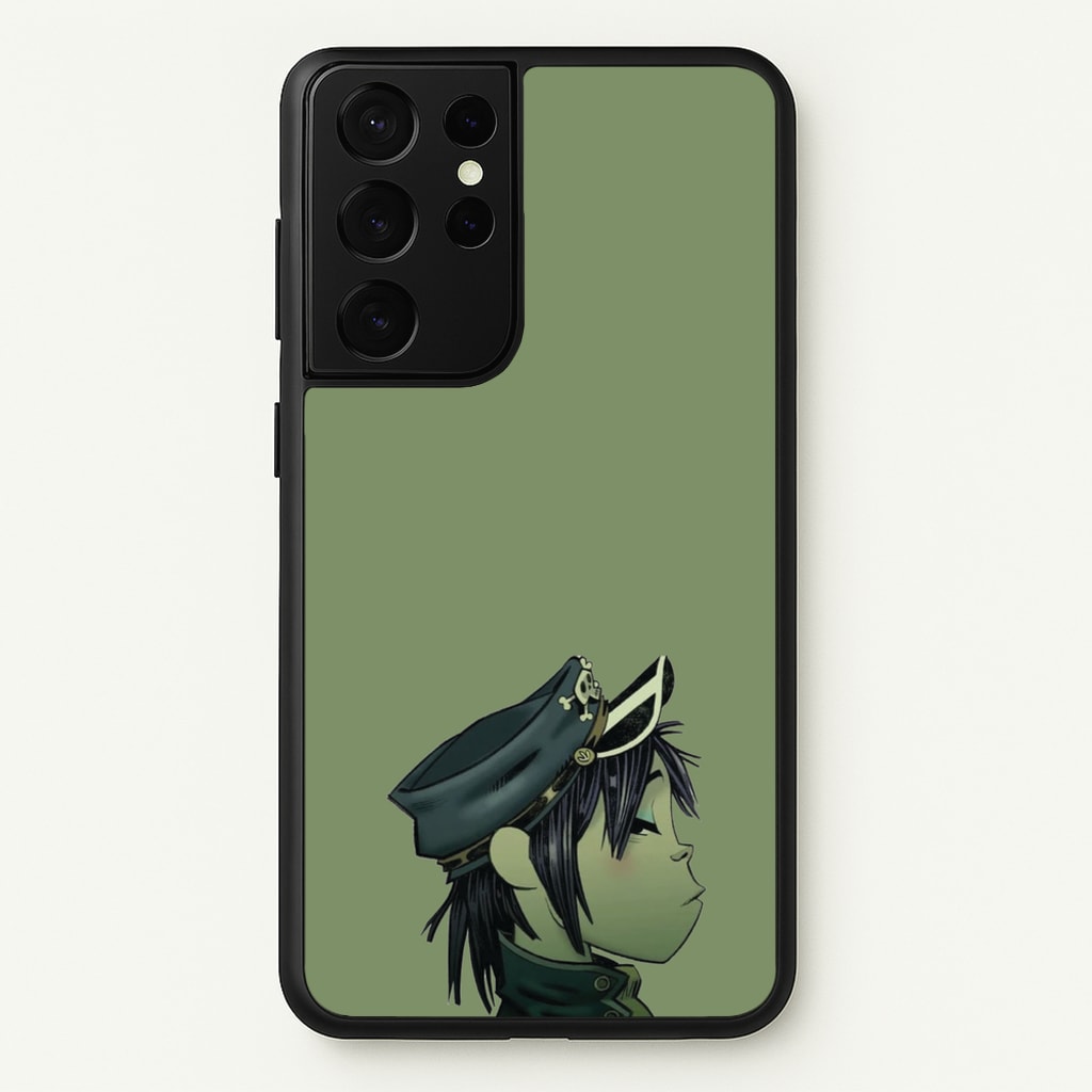 Green 2d - Gorillaz Phone Case for Galaxy S21 Ultra