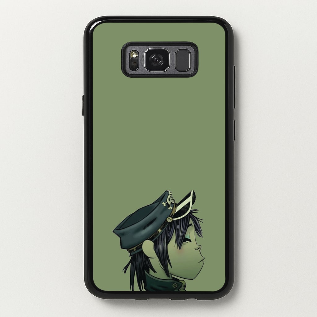 Green 2d - Gorillaz Phone Case for Galaxy S8 Plus