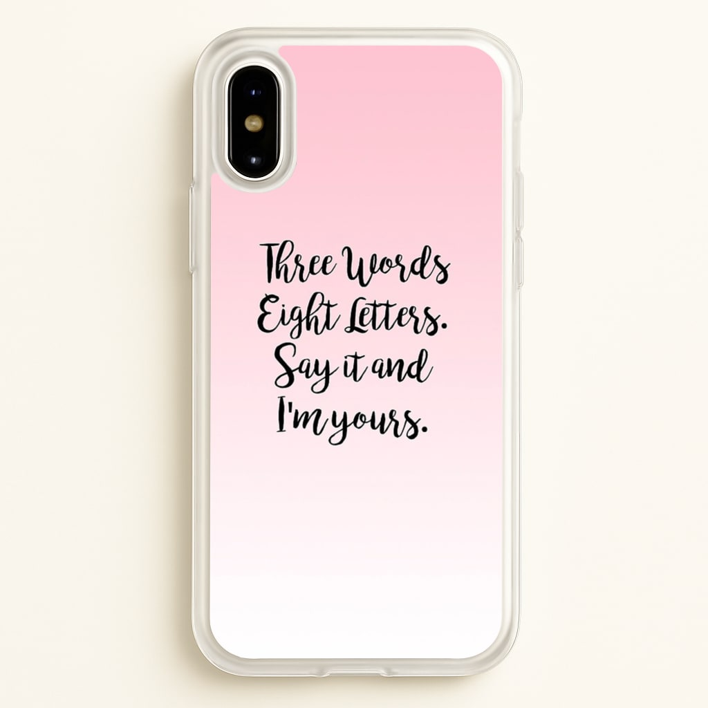 Three Words, Eight Letters - Gossip - Gossip Girl Phone Case for iPhone X / XS