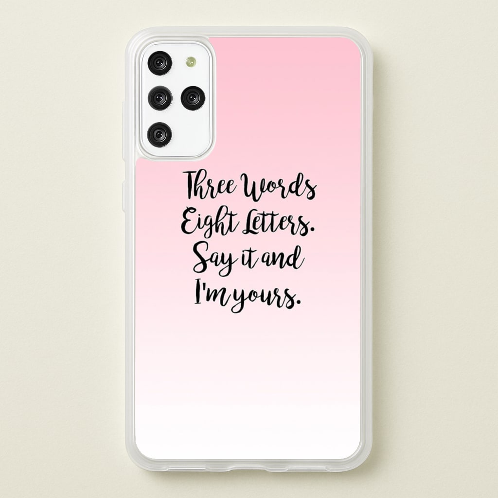 Three Words, Eight Letters - Gossip - Gossip Girl Phone Case for Galaxy S20 Plus