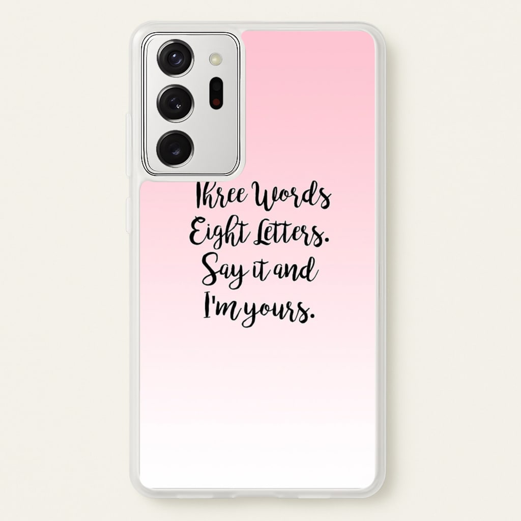 Three Words, Eight Letters - Gossip - Gossip Girl Phone Case for Galaxy Note 20 Ultra