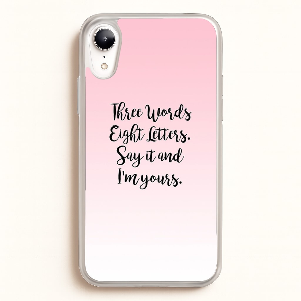 Three Words, Eight Letters - Gossip - Gossip Girl Phone Case for iPhone XR