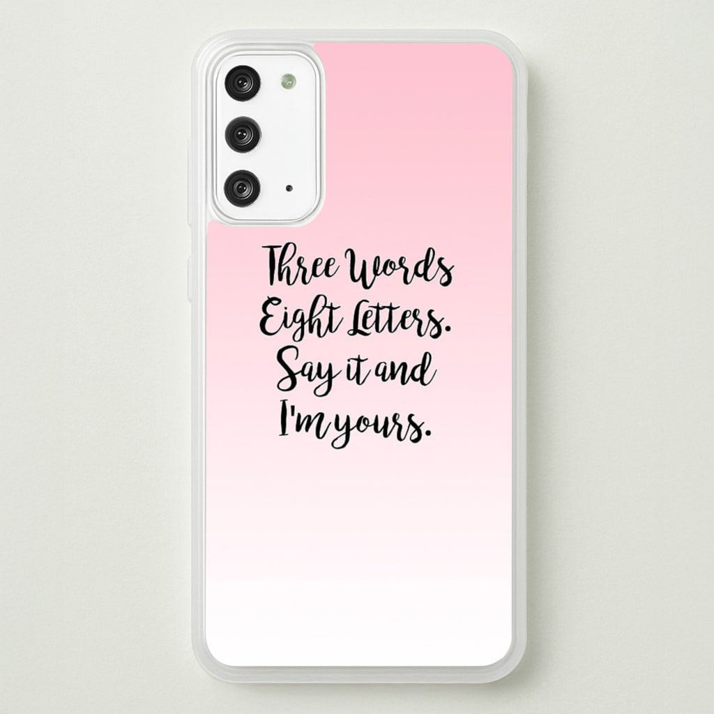 Three Words, Eight Letters - Gossip - Gossip Girl Phone Case for Galaxy Note 20