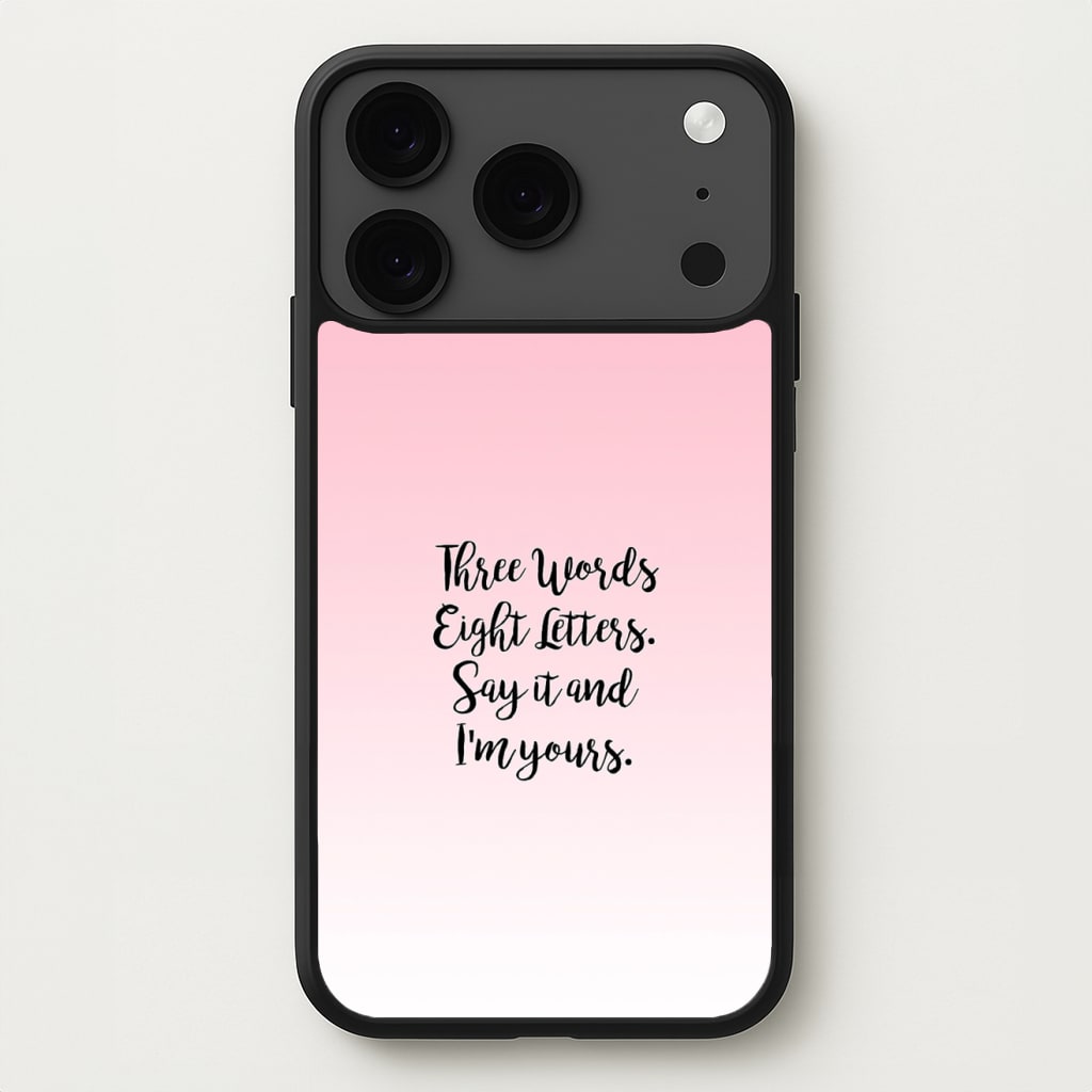 Three Words, Eight Letters - Gossip Phone Case for iPhone 17 Pro