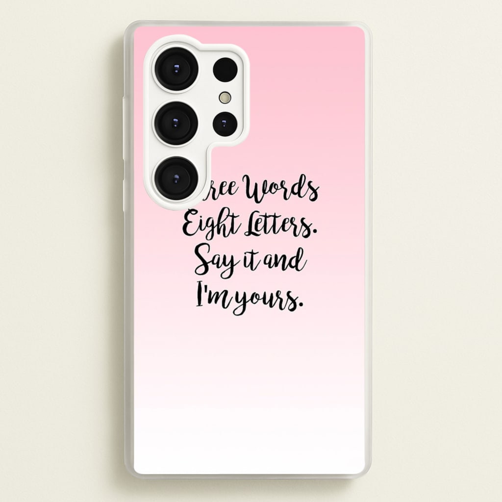 Three Words, Eight Letters - Gossip - Gossip Girl Phone Case for Galaxy S25 Ultra