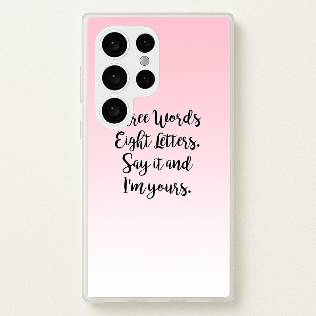 Three Words, Eight Letters - Gossip - Gossip Girl Phone Case for Galaxy S24 Ultra