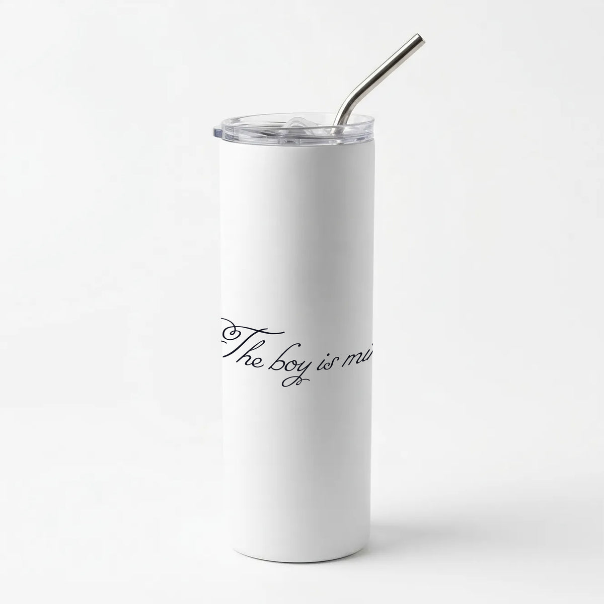 The Boy Is Mine Skinny Tumbler