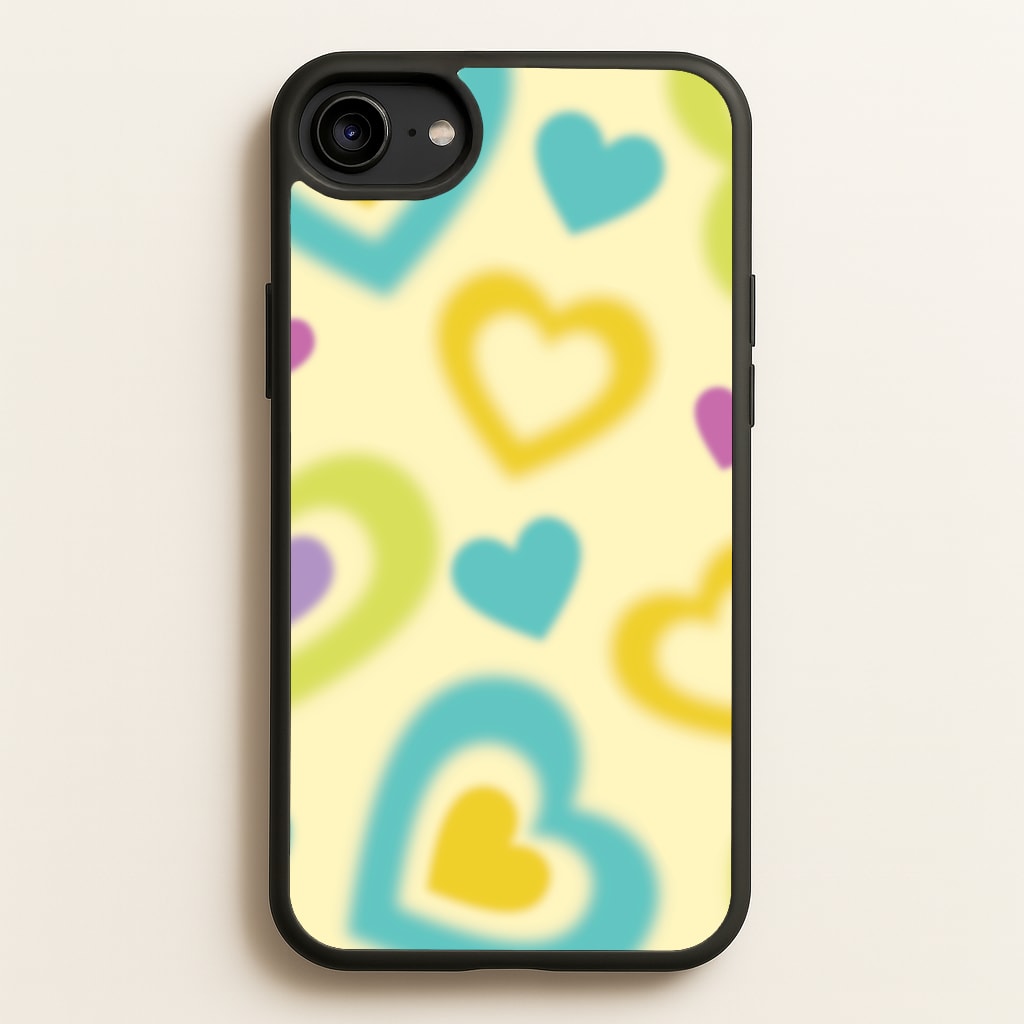 Multicoloured Hearts Gradient Pattern - Summer Phone Case for iPhone 6 / 7 / 8 / SE